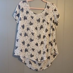 Torrid high/low blouse